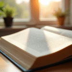 Livre de code civil français ouvert sur un bureau en bois lumineux